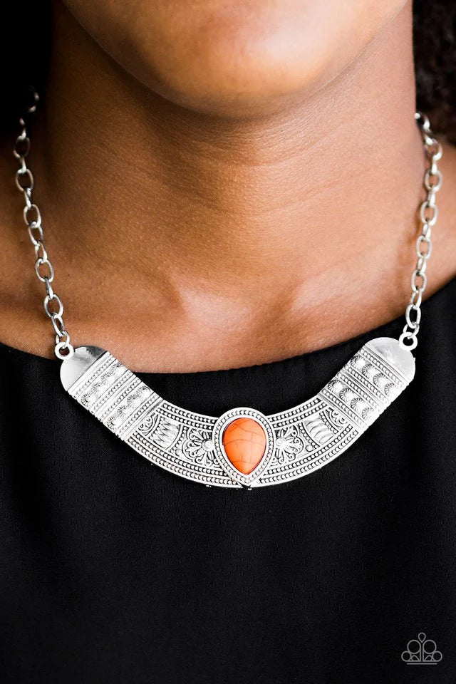 Very Venturous - Orange Necklace - Paparazzi