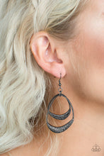 Load image into Gallery viewer, Follow The Beaten Path - Black Earrings - Paparazzi