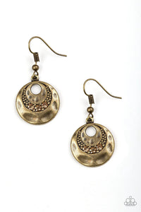 Hard CACHE - Brass Earrings - Paparazzi