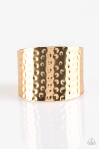 Wonderfully Wonder Woman - Gold Bracelet - Paparazzi