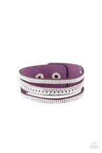 Load image into Gallery viewer, Rollin In Rhinestones - Purple Bracelet - Paparazzi