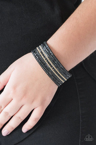 Rebel Radiance - Black Bracelet - Paparazzi