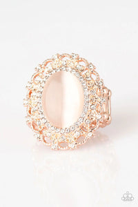 BAROQUE The Spell - Rose Gold Ring - Paparazzi