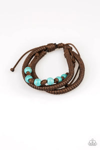 Desert Quest - Blue Bracelet - Paparazzi