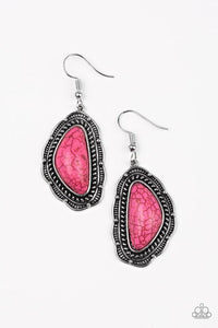 Santa Fe Soul - Pink Earrings - Paparazzi