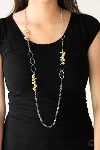 Flirty Foxtrot - Yellow Necklace - Paparazzi