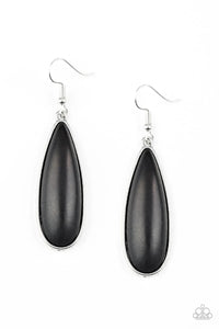 Santa Fe Skies - Black Earrings - Paparazzi