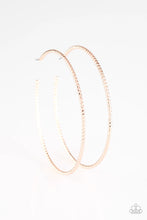 Load image into Gallery viewer, Hooked On Hoops - Rose Gold Earrings - Paparazzi