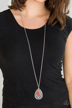 Load image into Gallery viewer, Modern Majesty - Orange Necklace - Paparazzi