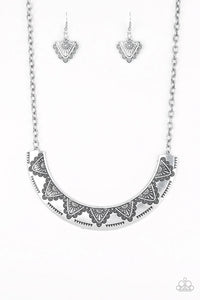 Persian Pharaoh - Silver Necklace - Paparazzi