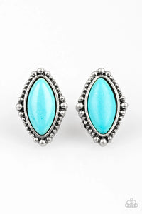 A House Is Not A HOMESTEAD - Blue Earrings - Paparazzi