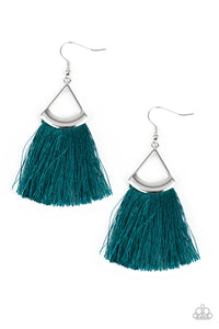 Tassel Tuesdays - Blue Earrings - Paparazzi