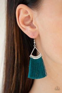 Tassel Tuesdays - Blue Earrings - Paparazzi