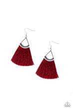 Load image into Gallery viewer, Tassel Tuesdays - Red Earrings - Paparazzi