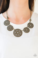 Load image into Gallery viewer, Written In The STAR LILIES - Brass Necklace - Paparazzi