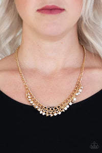 Glow and Grind - Gold Necklace - Paparazzi