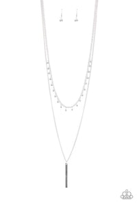 Keep Your Eye On The Pendulum - Silver Necklace - Paparazzi