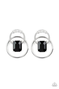 Dangerously Dapper - Black Earrings