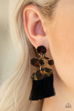 Load image into Gallery viewer, No One Likes A Cheetah - Black Earrings - Paparazzi