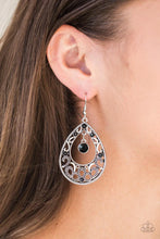 Load image into Gallery viewer, Gotta Get That Glow - Black Earrings - Paparazzi