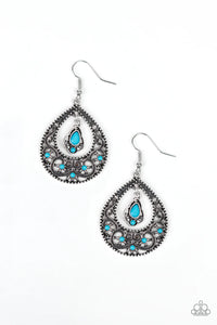 All-Girl Glow - Blue Earrings - Paparazzi