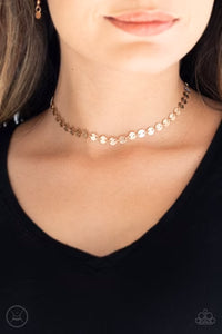 Summer Spotlight - Gold Choker Necklace - Paparazzi