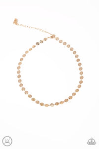 Summer Spotlight - Gold Choker Necklace - Paparazzi