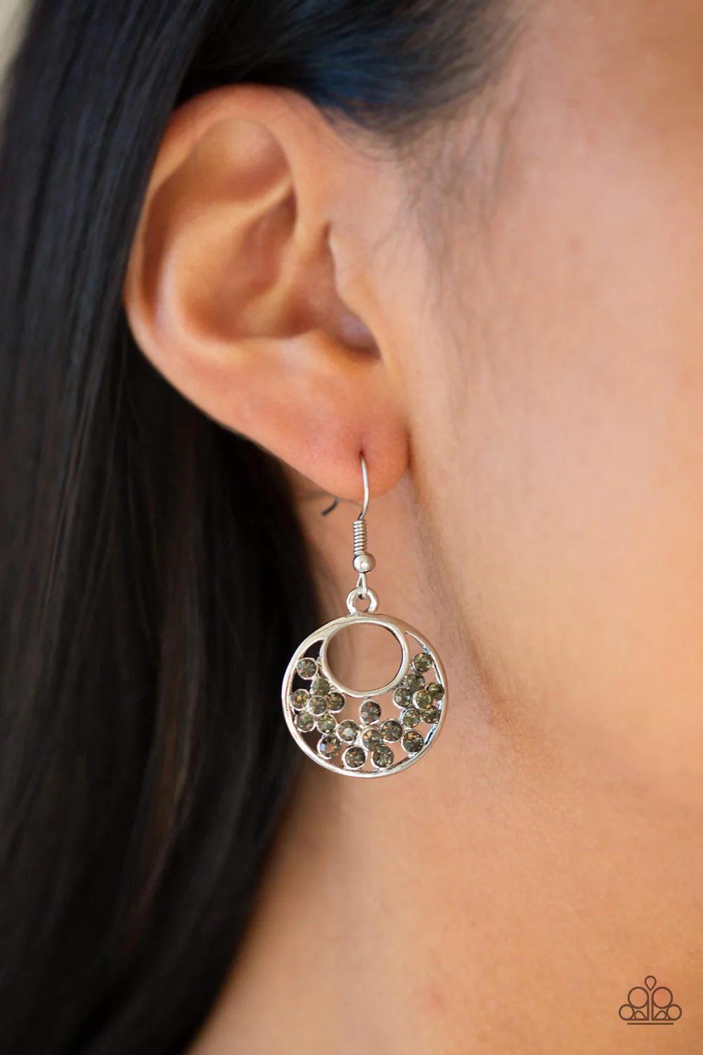 Sugary Shine - Silver Earrings - Paparazzi