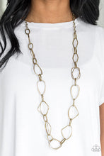 Load image into Gallery viewer, Attitude Adjustment - Brass Necklace - Paparazzi