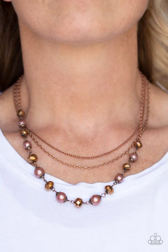 Tour de Demure - Copper Necklace - Paparazzi