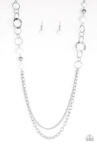 Modern Motley - White Necklace - Paparazzi