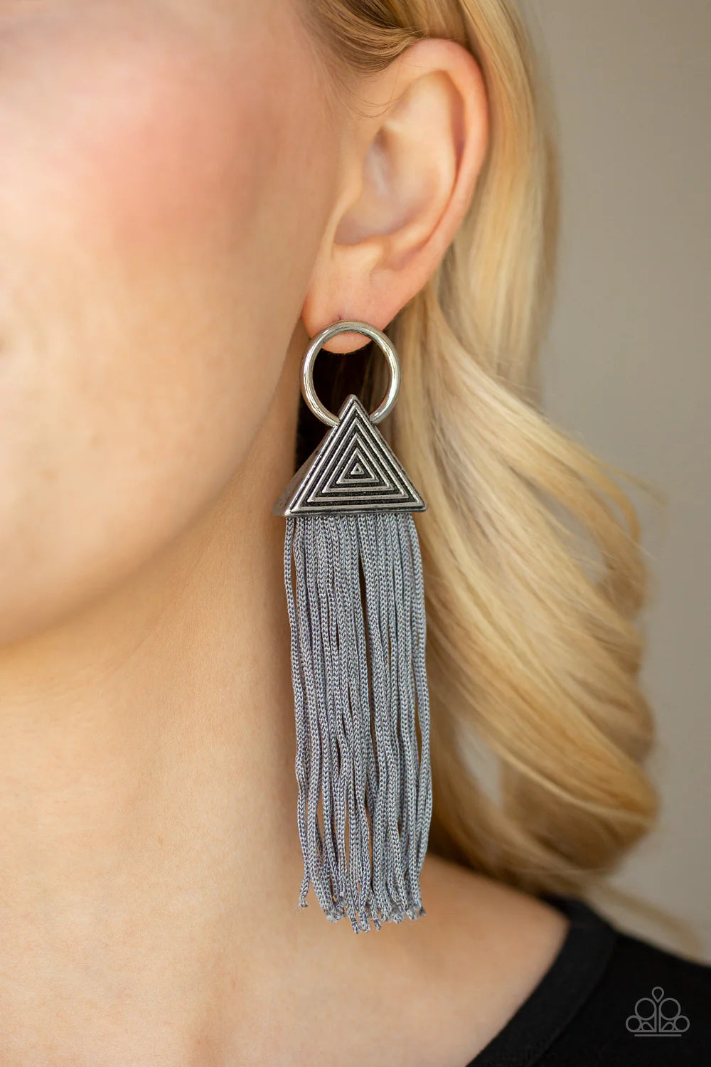 Oh My GIZA - Silver Earrings - Paparazzi