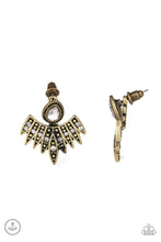 Load image into Gallery viewer, Wing Fling - Brass Earrings - Paparazzi