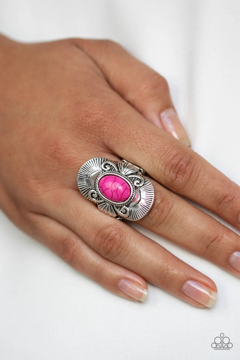 Oracle Oasis - Pink Ring - Paparazzi