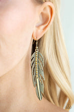 Load image into Gallery viewer, Give Me a ROOST - Brass Earrings - Paparazzi