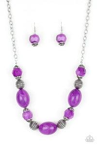 Ice Melt - Purple Necklace - Paparazzi