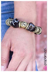 Black and Brass Bracelet - Paparazzi