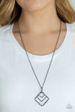 Load image into Gallery viewer, Square It Up - Black Necklace - Paparazzi