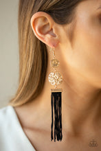 Load image into Gallery viewer, Lotus Gardens - Gold Earrings - Paparazzi