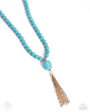 Load image into Gallery viewer, Coachella Chic - Blue Necklace - Paparazzi