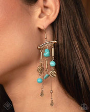 Load image into Gallery viewer, Coachella Cascade - Blue Earrings - Paparazzi