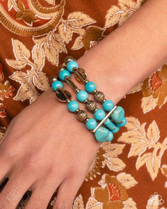 Coachella Confidence - Blue Bracelet - Paparazzi