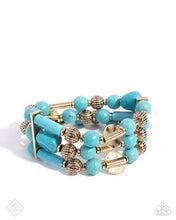 Load image into Gallery viewer, Coachella Confidence - Blue Bracelet - Paparazzi