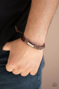 Industrial Interstate - Brown Bracelet - Paparazzi