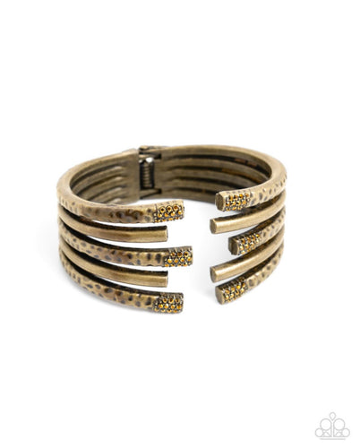 Working Wraparound - Brass Bracelet - Paparazzi