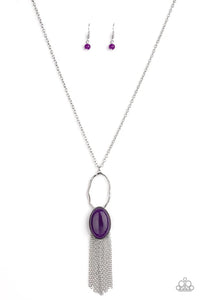 Dewy Desert - Purple Necklace - Paparazzi