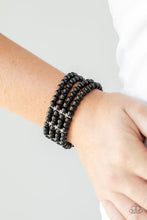 Load image into Gallery viewer, Stacked To The Top - Black Bracelet - Paparazzi