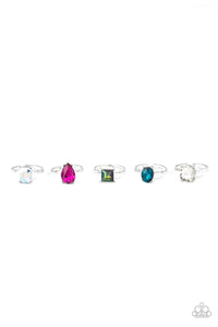 Starlet Shimmer - Kids Teardrop Rhinestone Rings