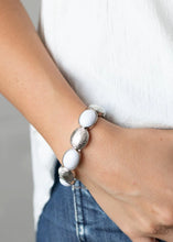 Load image into Gallery viewer, Decadently Dewy - White Bracelet - Paparazzi