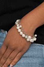 Load image into Gallery viewer, The GRANDEUR Tour - White Bracelet - Paparazzi